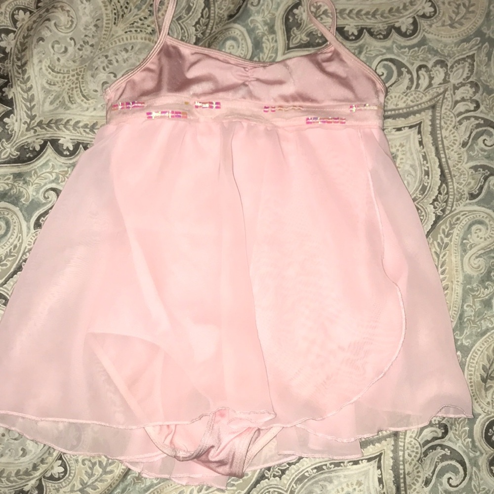 Girls pale pink leotard